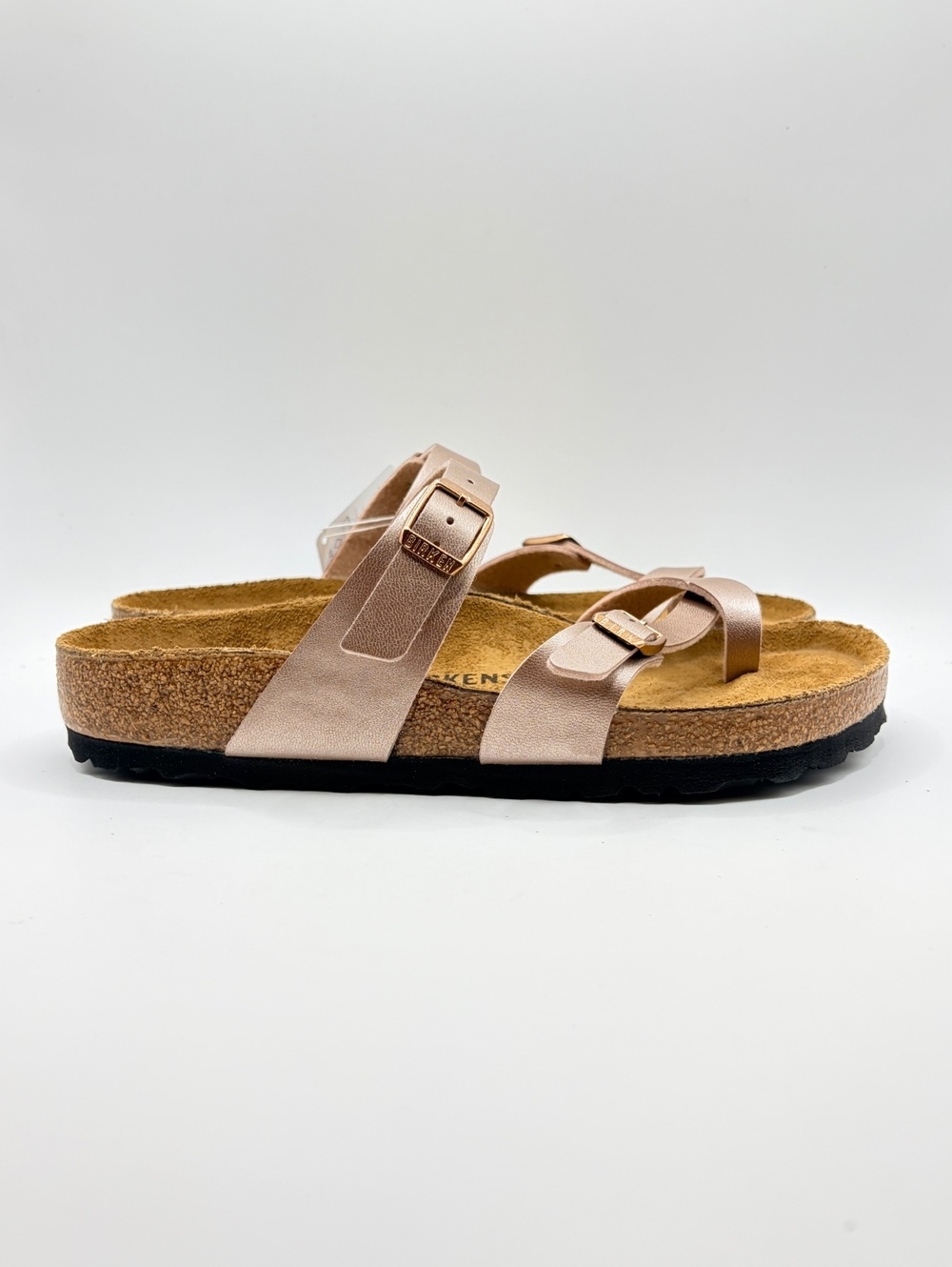 Birkenstock Women's Mayer Copper Leather Toe Loop Sandals Size 38 - Picture 6 of 8